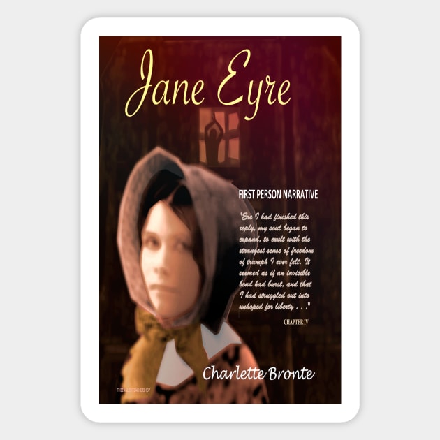 Jane Eyre 1st Person Narrative Sticker by KayeDreamsART